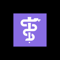 Purple Medical Symbol

