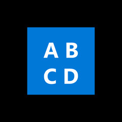 Blue ABCD Block
