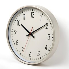 wall clock isolated on white