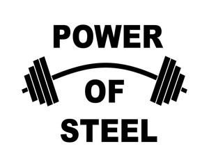 Obraz premium Barbell vector illustration and 