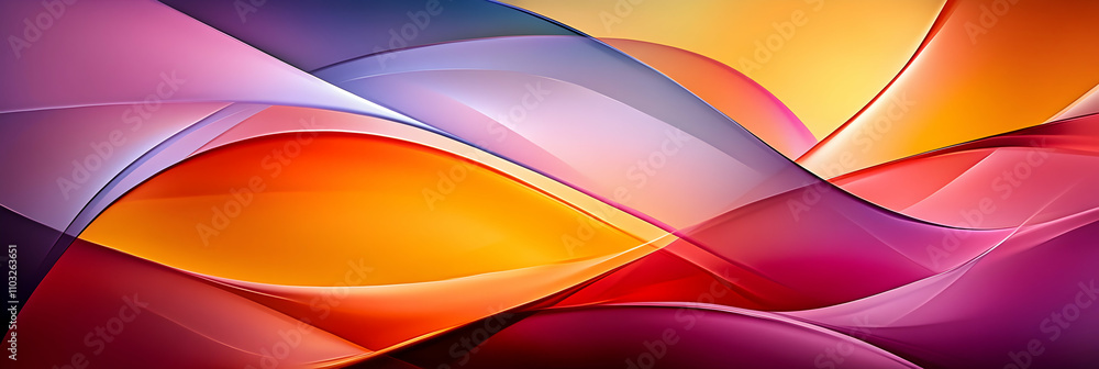 Poster abstract colorful waves background image
