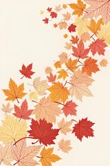 Fototapeta premium autumn leaves background