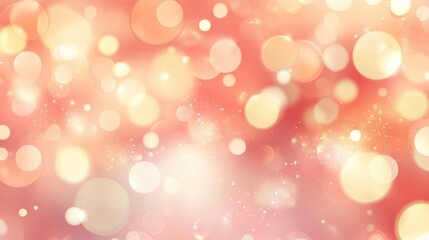 Obraz premium Beautiful Bokeh Background with Soft Pink and Orange Colors