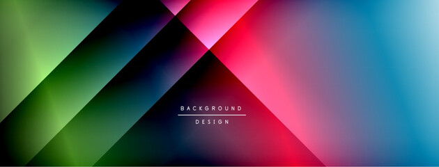 Colorful gradient with lines made of shadow and light. Creative background