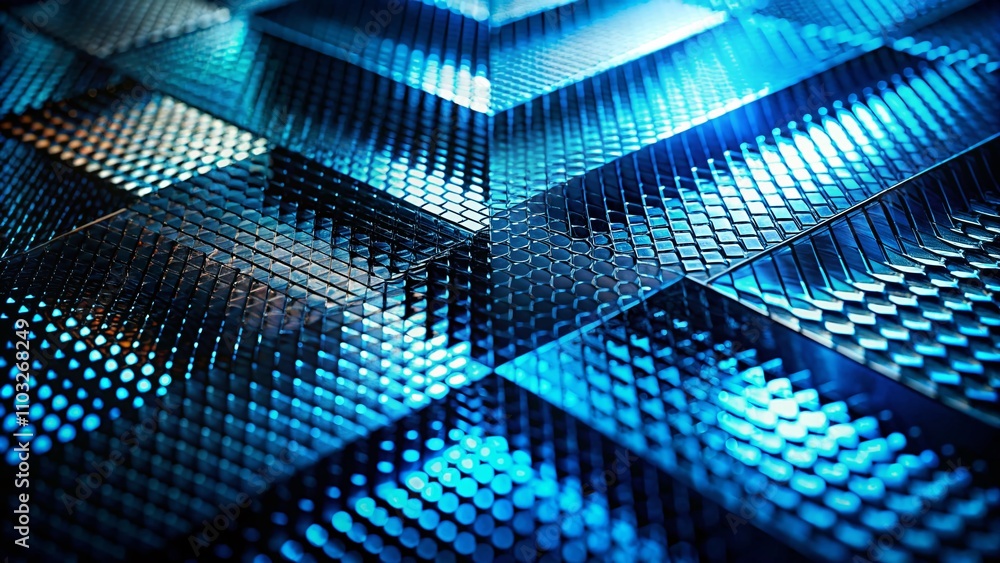 Poster abstract blue and black textured gradient with metallic finish on diagonal soft technology backgroun