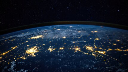 Obraz premium Light pollution and its effects on surrounding ecosystems
