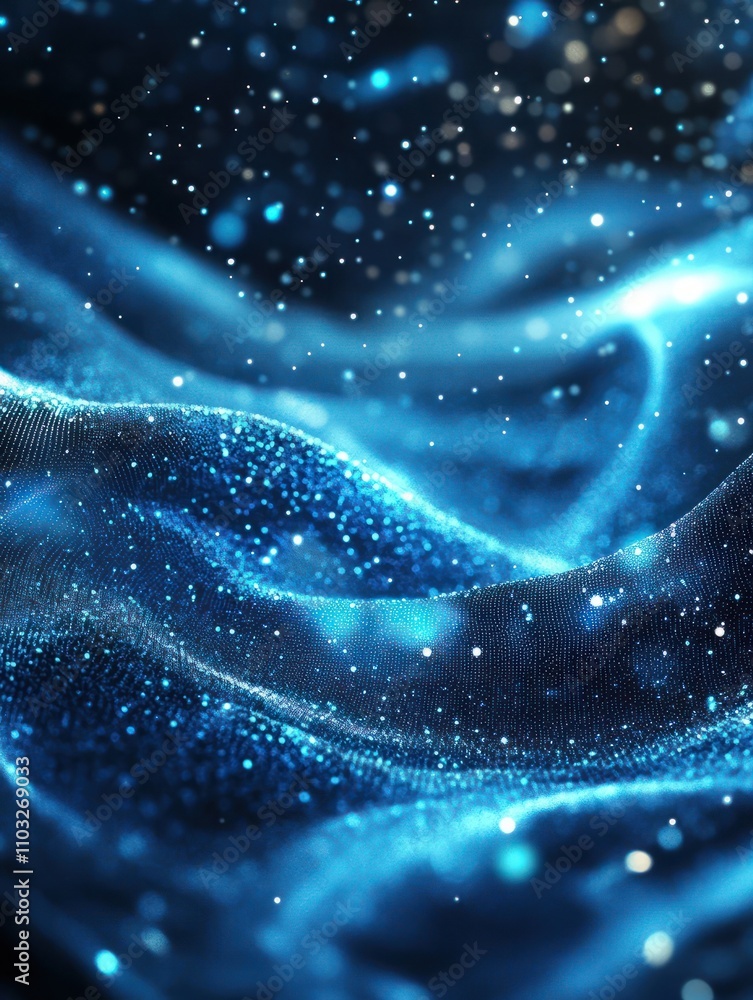 Aufkleber big data network visualization concept. digital music industry, abstract science vector background. 