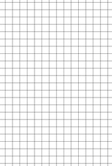 Grid paper Realistic blank lined paper sheet in A4 format. Striped background with black color graph. Geometric pattern for school, wallpaper, textures, notebook. Lined blank on transparent background