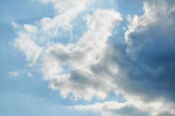 blue sky with clouds