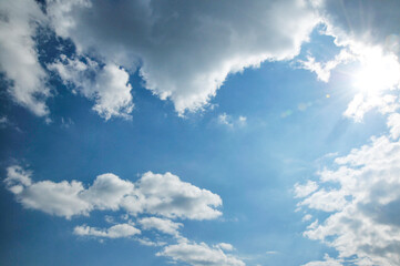 blue sky with clouds