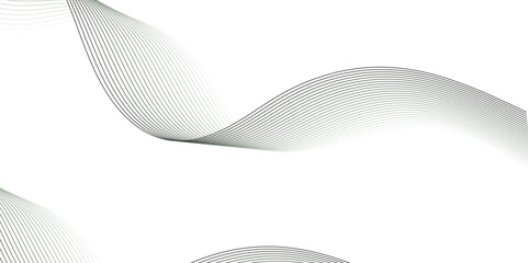 Fototapeta premium Abstract technology wave lines, frequency sound, data science, business wave line background. Abstract wavy element for design on transparent background isolated 