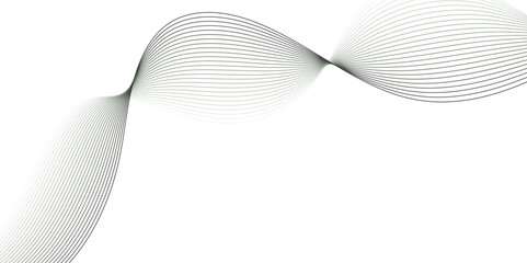 Fototapeta premium Abstract technology wave lines, frequency sound, data science, business wave line background. Abstract wavy element for design on transparent background isolated 