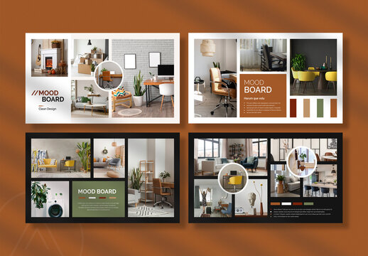 Clean Mood Board Template