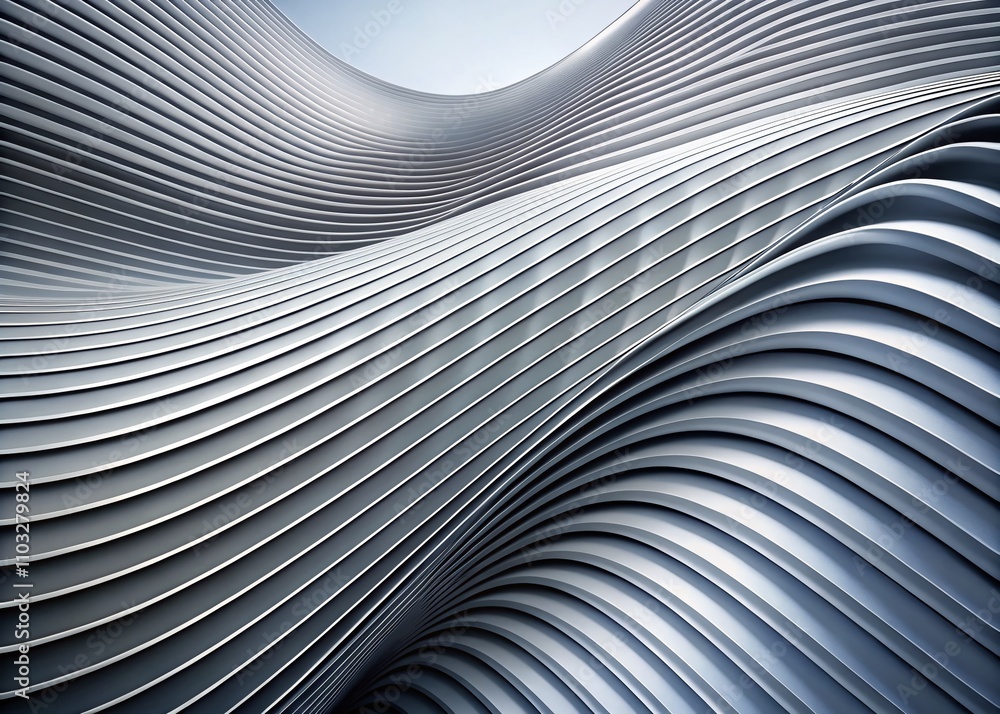 Poster abstract gray lines wave pattern on white background texture for modern design and artistic applicat