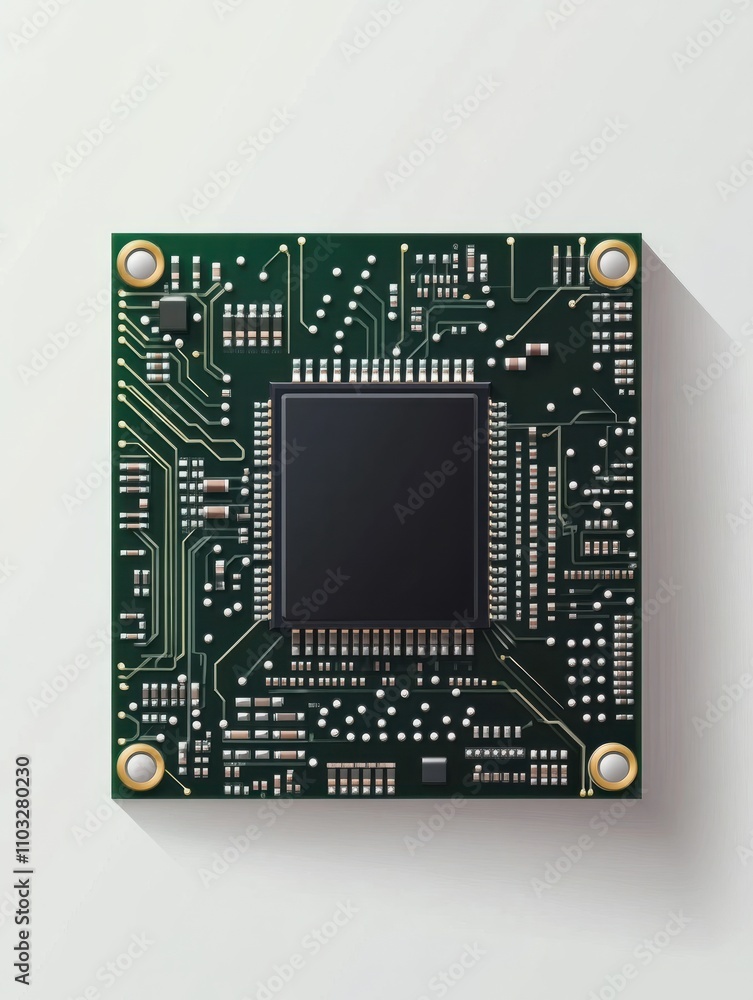 Poster cpu icon. internet things icons universal set for web and mobile