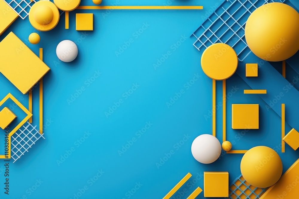 Poster dynamic geometric shapes abstract art graphic design creative studio close-up visual aesthetics for 