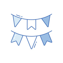 Garlands vector icon