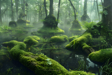 Glimpse Into the Untouched Beauty and Serenity of Swamp Ecosystems