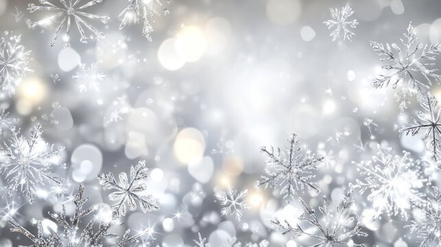 Winter Snowflakes Background