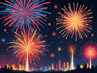 fireworks background