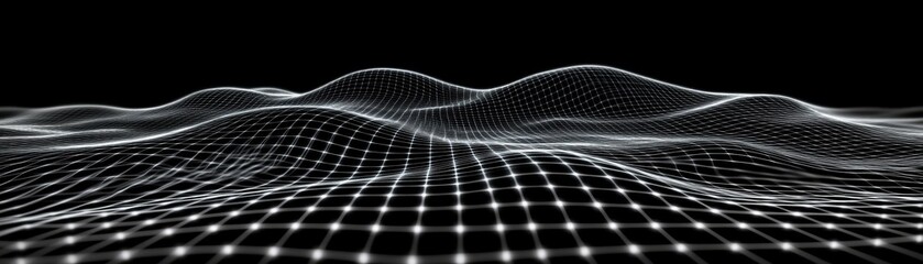 Abstract flowing waves and curves in modern digital art colorful dynamic lines shapes