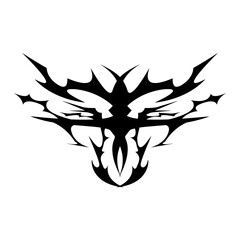 Stylized Cybersigil Floral Illustration