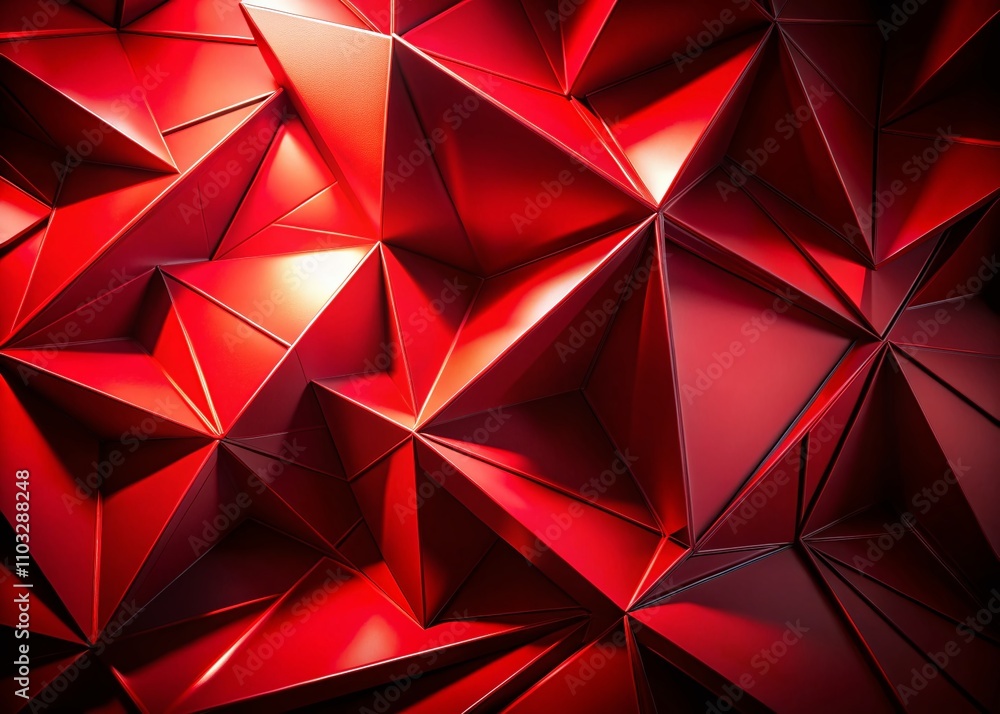 Poster abstract red geometric shapes background with dynamic minimalist composition for creative design and