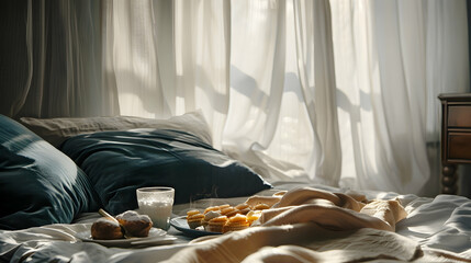 Modern style interior design 3d illustration