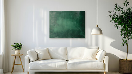 Modern style interior design 3d illustration