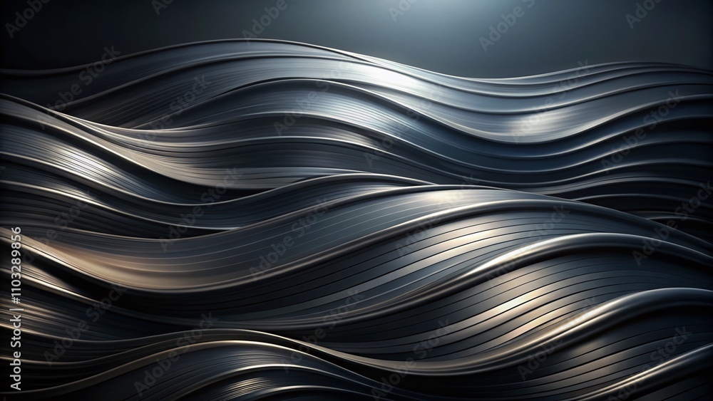 Poster abstract smooth black waves texture for elegant design projects, perfect for backgrounds in modern a