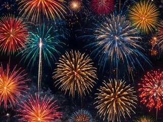 beautiful fireworks background. elegant background