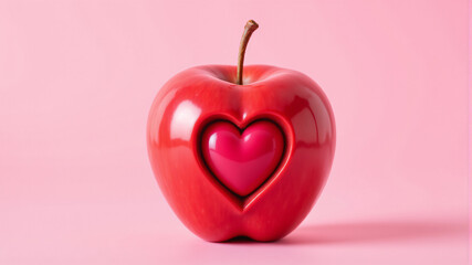 Heart-Shaped Apple: A Symbol of Love and Health