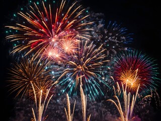 beautiful fireworks background. elegant background