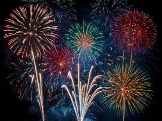 beautiful fireworks background. elegant background