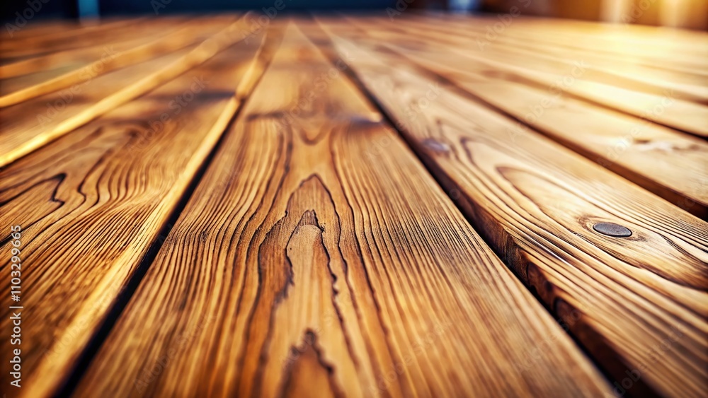 Poster a close-up tilt-shift photograph capturing the texture and grain of a pale brown wooden surface with