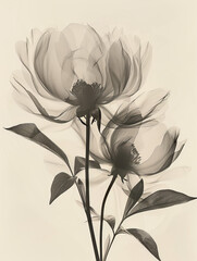 Obraz premium Adorable X Ray Flowers for Poster 