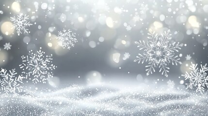 Winter Snowflakes Background Design