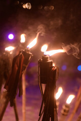 Torch wih flame.