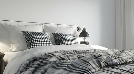 Modern style interior design 3d illustration