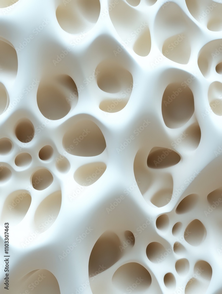 Poster vector 3d irregular patterns