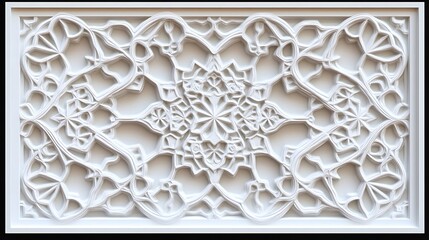 Islamic Art and Architecture Collection - Intricate Arabesque Patterns and Ornate Domes
