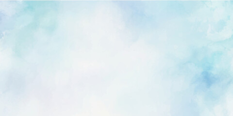 abstract watercolor background illustration. Light blue with watercolor Soft cloud in the sky background. abstract blue sky with clouds background.
