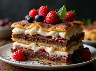 Black Forest Baklava Napoleon