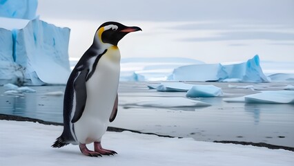 Fototapeta premium penguin in polar regions