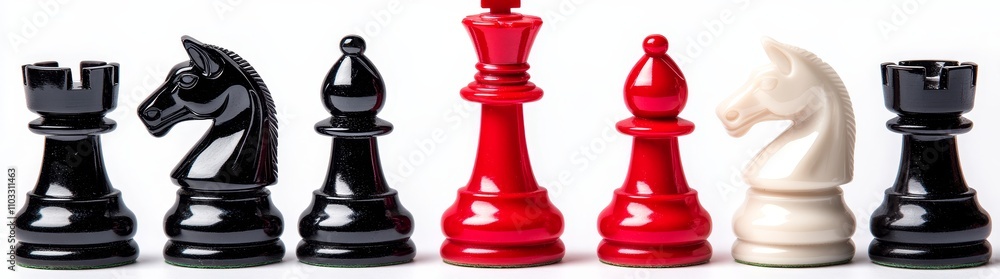 Poster an enchanting display of chess pieces highlighting the engaging competition of strategy and prowess 