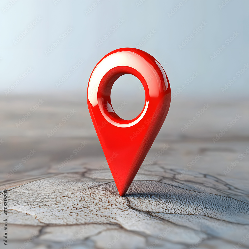Poster red pin point. map address location pointer symbol.