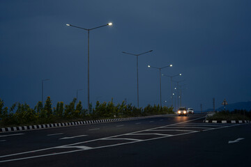 Highway post sunset