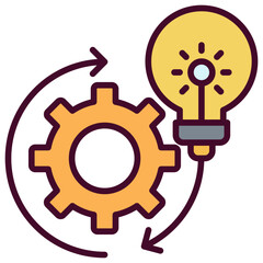 Intelligence Outline Color Icon