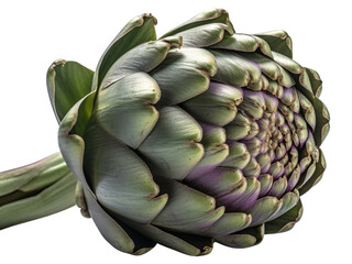 Obraz premium Whole artichoke with intricate petals, perfect for gourmet dishes.