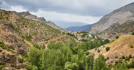 Beautiful high-altitude landscape. The Pontic Mountains of Turkey. The time of the year is summer.